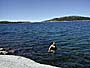 Amy swimming at Loon